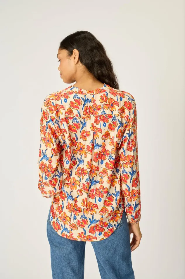 Tops Shop Natalie Martin LESLIE SHIRT Silk Clementine