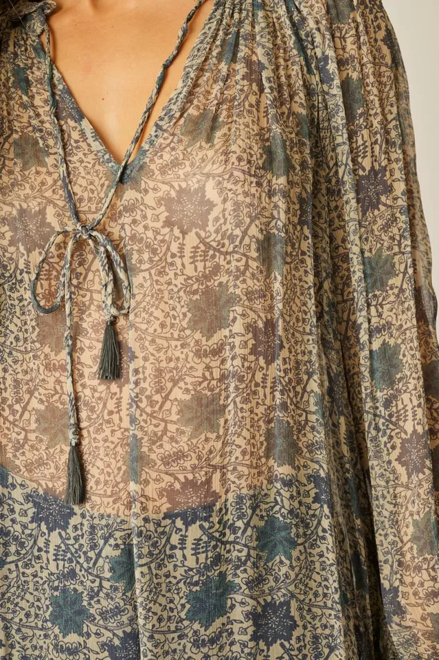 Tops Shop Natalie Martin PENNY BLOUSE Snowflake Sea
