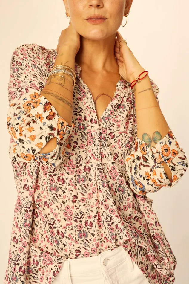 Tops Shop Natalie Martin REMY TOP Petite Fleur Rose
