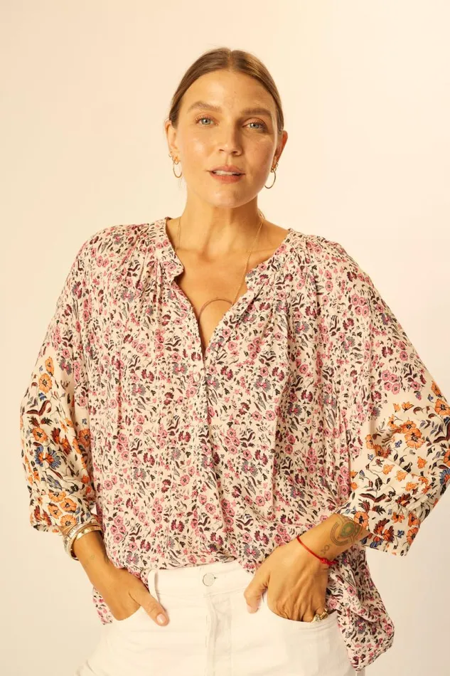 Tops Shop Natalie Martin REMY TOP Petite Fleur Rose