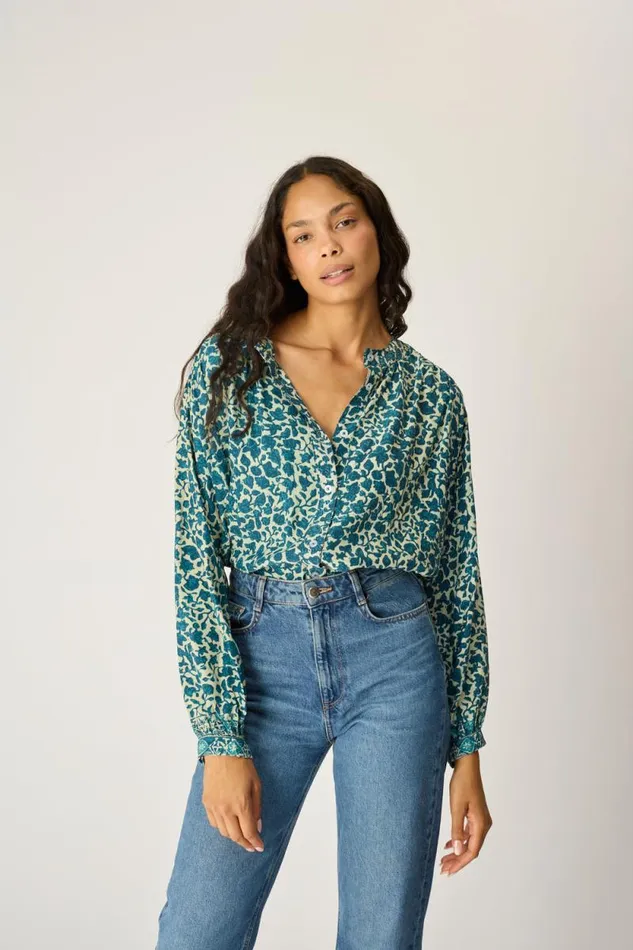 Tops Shop Natalie Martin TOLAN SHIRT Ivy Ocean