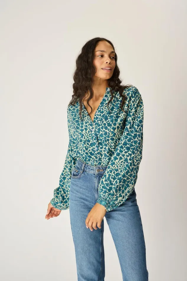 Tops Shop Natalie Martin TOLAN SHIRT Ivy Ocean