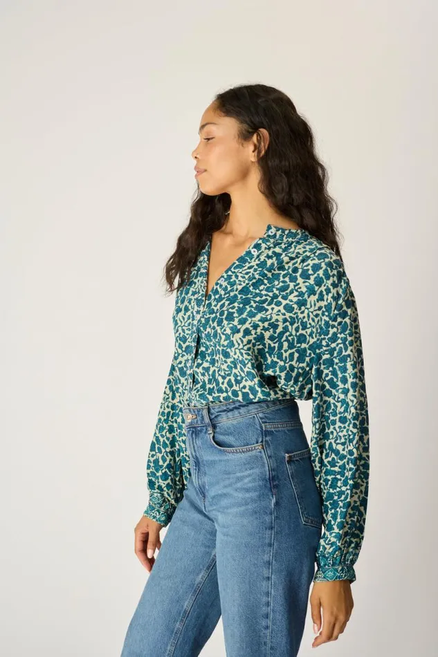 Tops Shop Natalie Martin TOLAN SHIRT Ivy Ocean