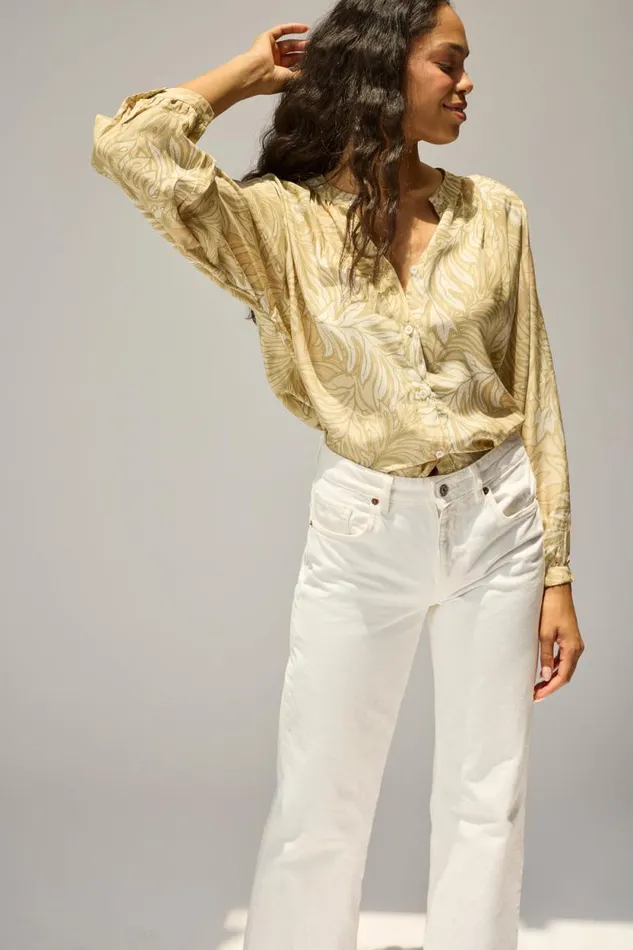 Tops Shop Natalie Martin TOLAN SHIRT Jungle Agave