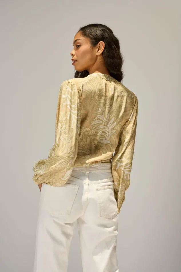Tops Shop Natalie Martin TOLAN SHIRT Jungle Agave