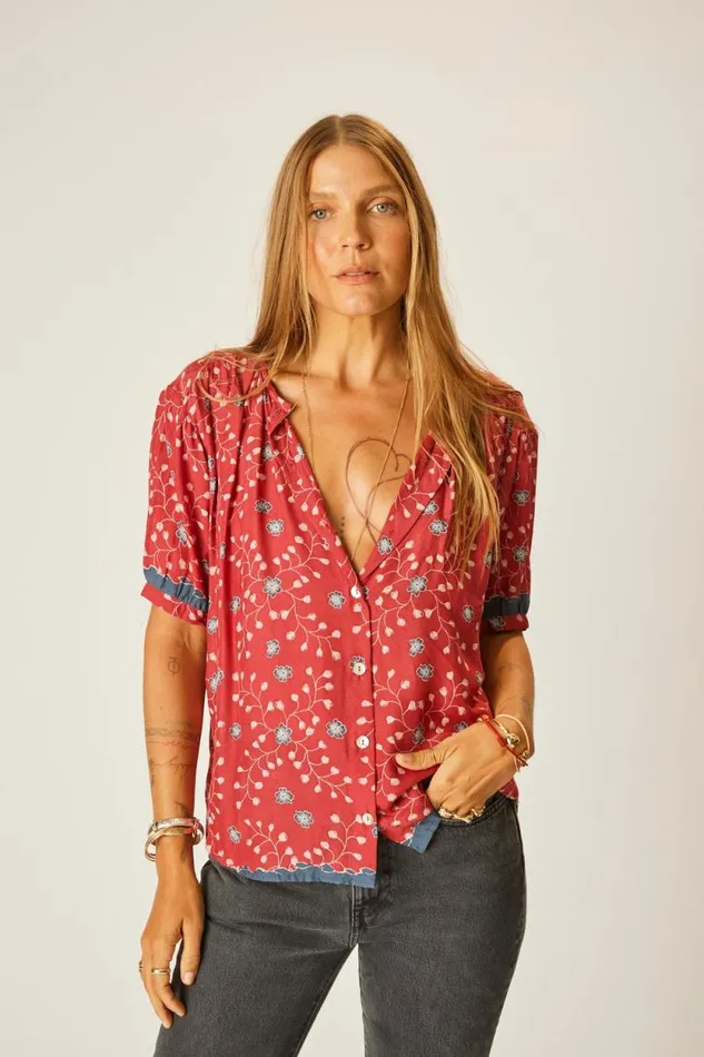 Tops Shop Natalie Martin VIOLET TOP Pinwheel Barn Red