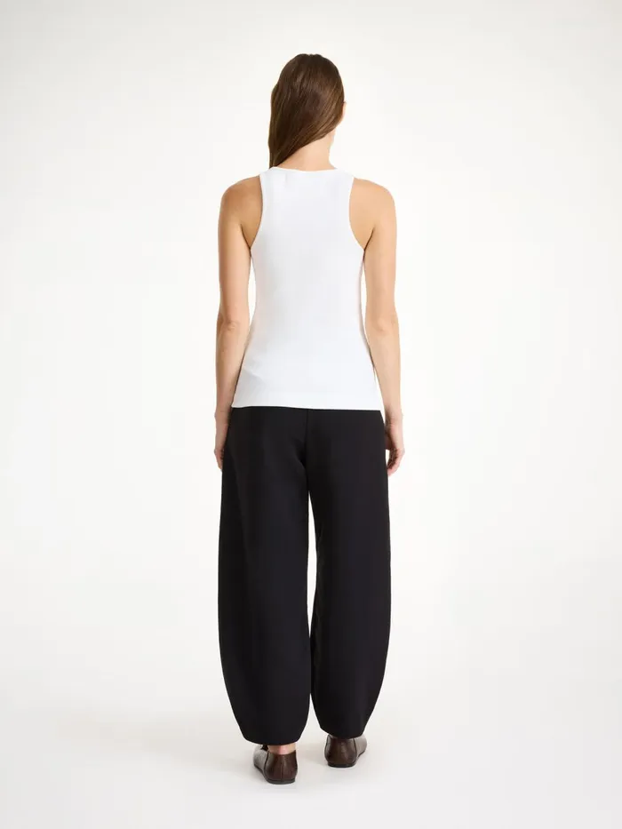 Tops Women By Malene Birger Amani Organic Cotton Tank Top Soft White