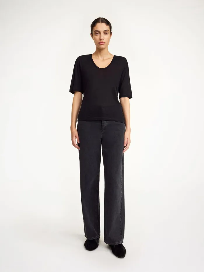 Tops Women By Malene Birger Amaringa Tshirt Black