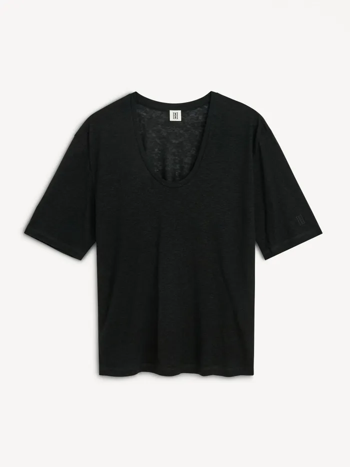 Tops Women By Malene Birger Amaringa Tshirt Black Tops Women By Malene Birger Amaringa Tshirt Black