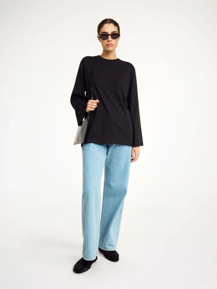 Tops Women By Malene Birger Fayeh Oversized Longsleeve Black