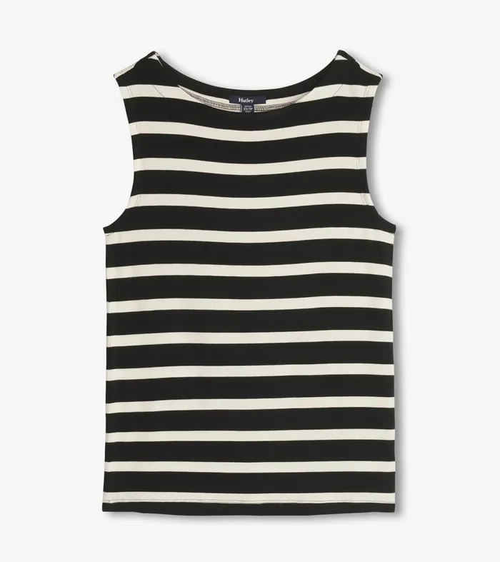 Tops Women Hatley Everyday Tank 8211 Caviar Stripes