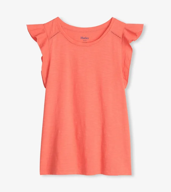 Tops Women Hatley Flutter Tank 8211 Coral