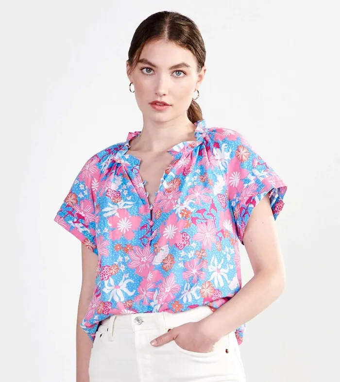 Tops Women Hatley Sylvie Blouse 8211 Wild Garden