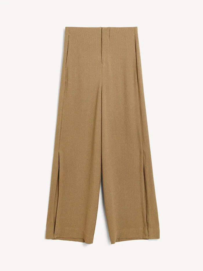 Trousers Women By Malene Birger Campione Wideleg Trousers Light Brown