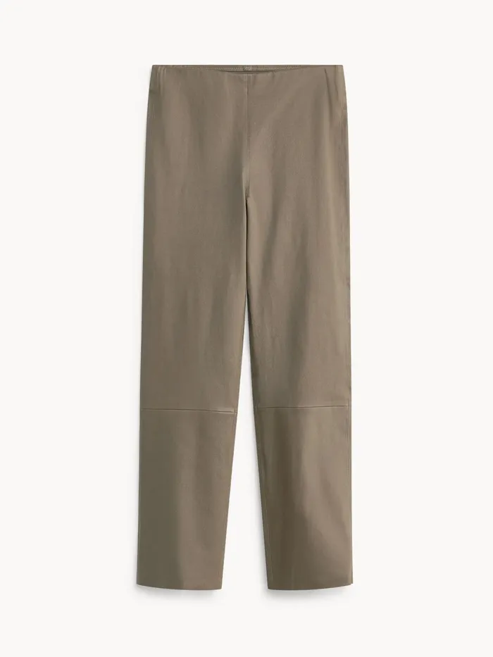 Trousers Women By Malene Birger Florentina Leather Trousers Shitake Trousers Women By Malene Birger Florentina Leather Trousers Shitake