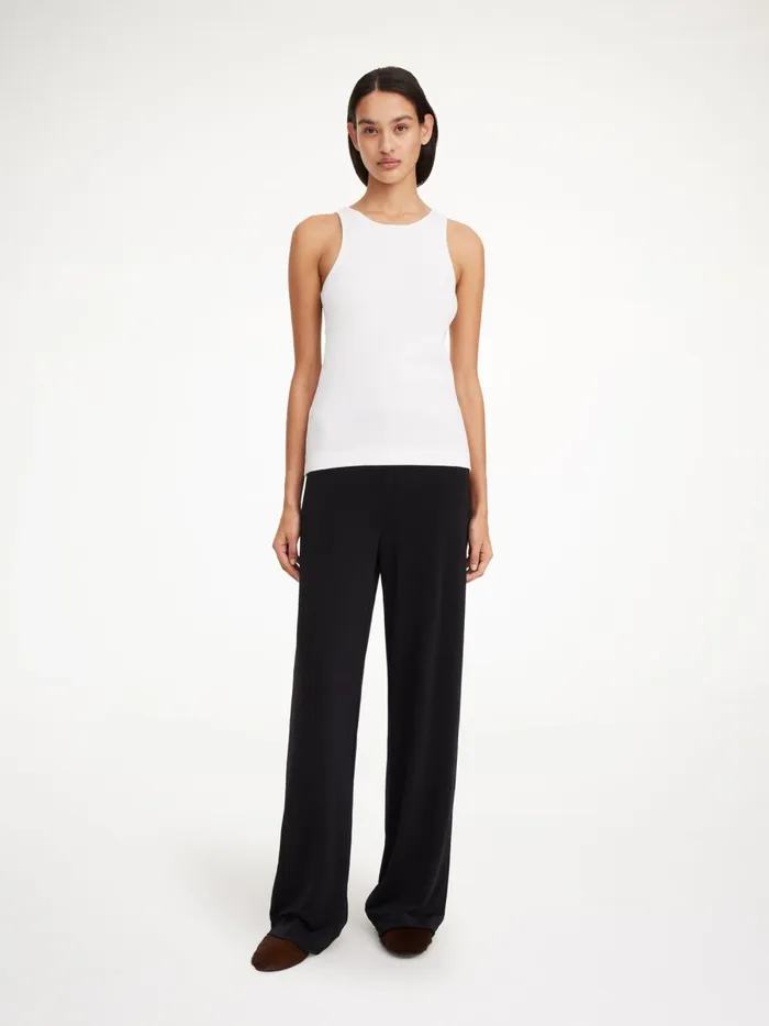 Trousers Women By Malene Birger Mandala Wideleg Trousers Black