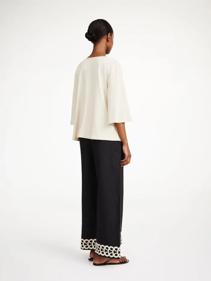 Trousers Women By Malene Birger Mirabellos Linen Trousers Black Trousers Women By Malene Birger Mirabellos Linen Trousers Black
