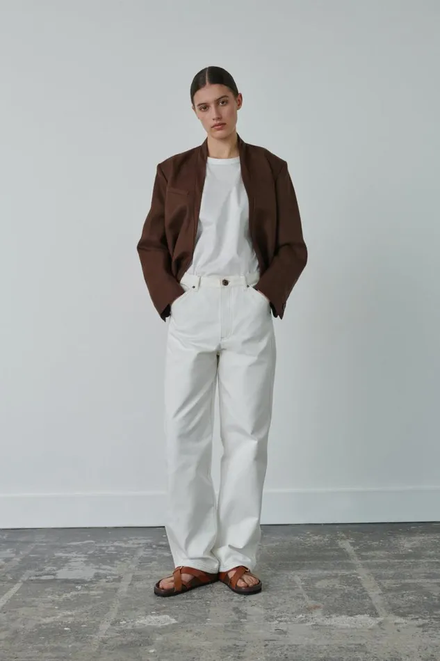 Trousers Women Soeur NAPOLEON JEANS Chalk
