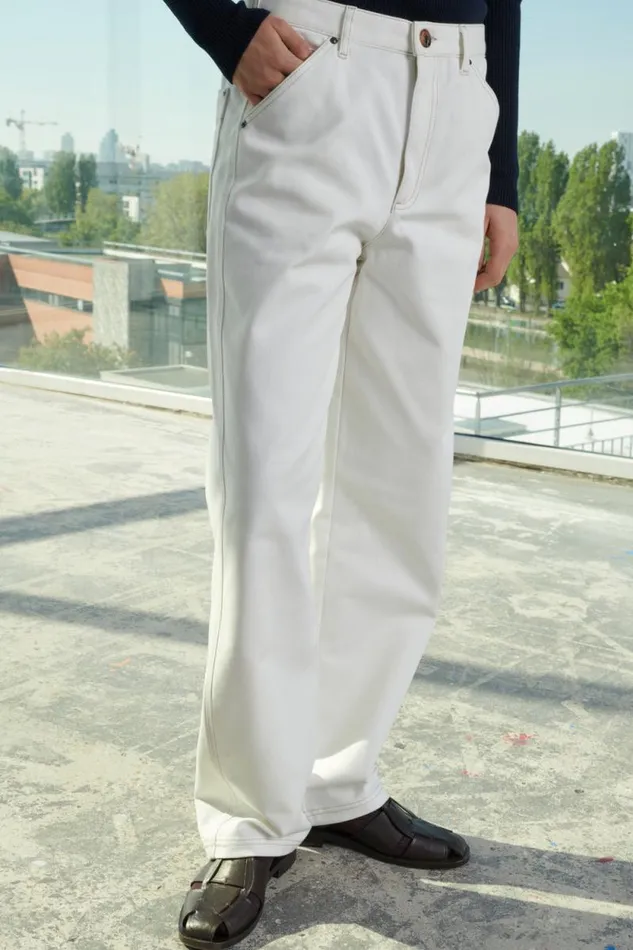 Trousers Women Soeur NAPOLEON JEANS Chalk