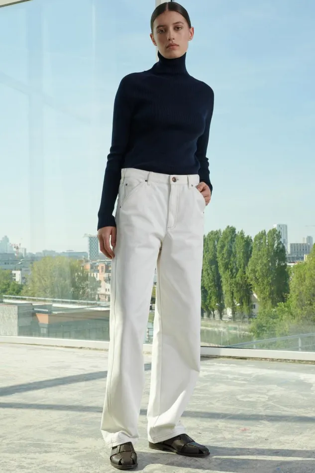 Trousers Women Soeur NAPOLEON JEANS Chalk