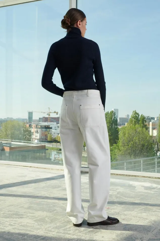 Trousers Women Soeur NAPOLEON JEANS Chalk