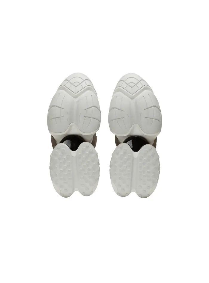 Unicorn Low Sneakers In Neoprene And Calfskin White Women Balmain Sneakers