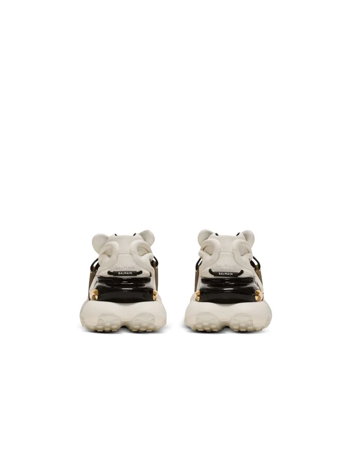 Unicorn Low Sneakers In Neoprene And Calfskin White Women Balmain Sneakers