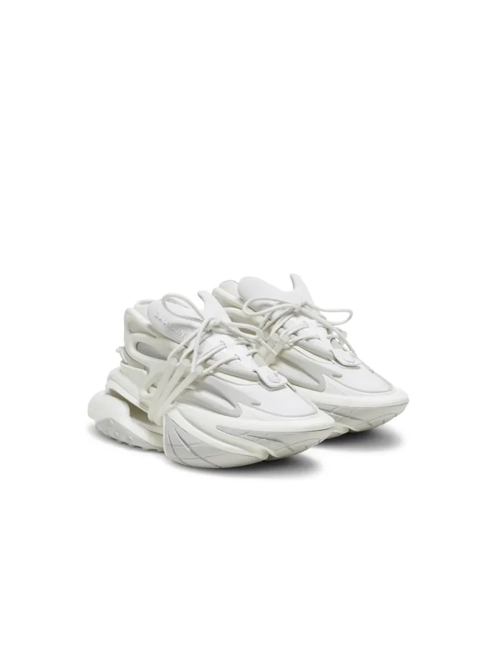 Unicorn Sneakers In Neoprene And Leather White Women Balmain Sneakers