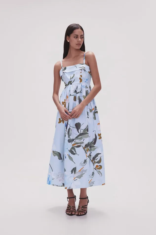 Untamed Midi Dress Divine Orchid Women Aje Bridesmaid Dresses