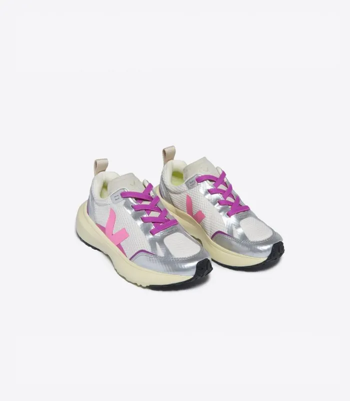 VEJA Canary Kids CANARY LIGHT ALVEOMESH GRAVEL MALIBU SILVER