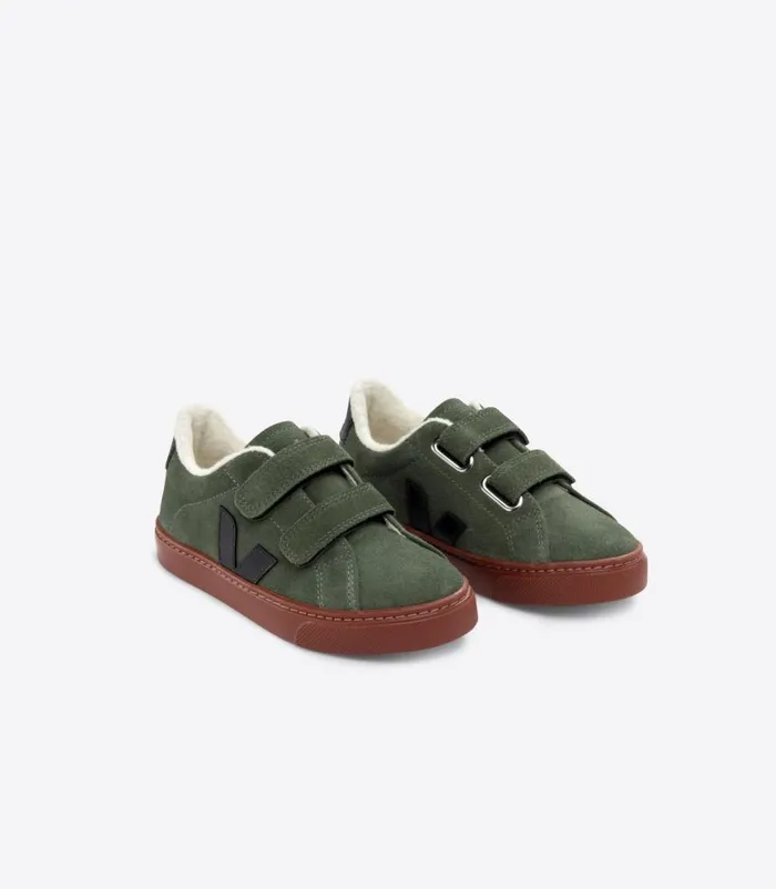 VEJA Esplar Kids ESPLAR FURED SUEDE MUD BLACK