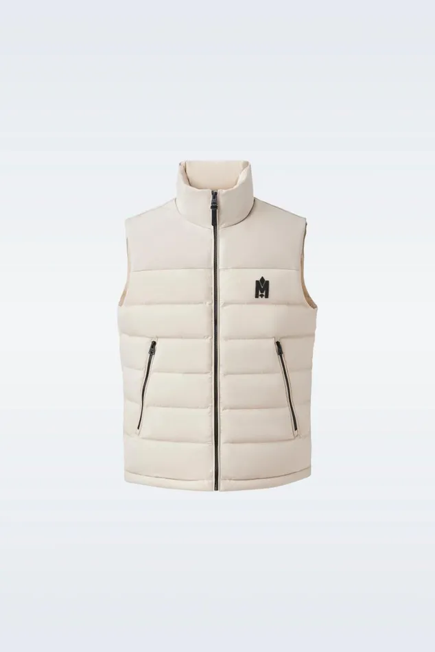 Vests Men Mackage BOBBIE Agile360 Stretch Light Down Vest With Stand Collar Black Vests Men Mackage BOBBIE Agile360 Stretch Light Down Vest With Stand Collar Black