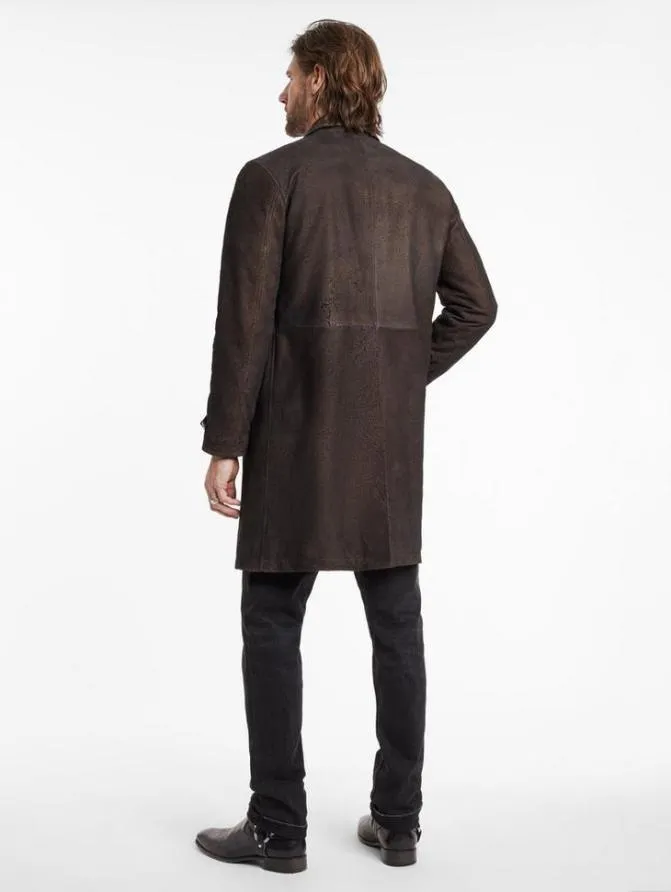 VINCENT COAT Chocolate Clothing John Varvatos Leather Jackets