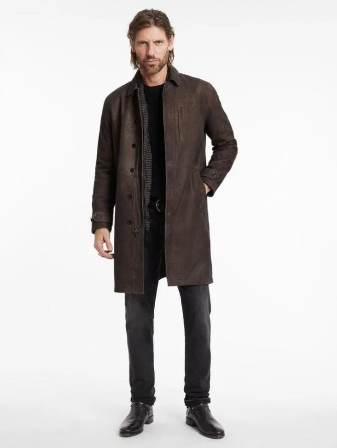 VINCENT COAT Chocolate Clothing John Varvatos Leather Jackets