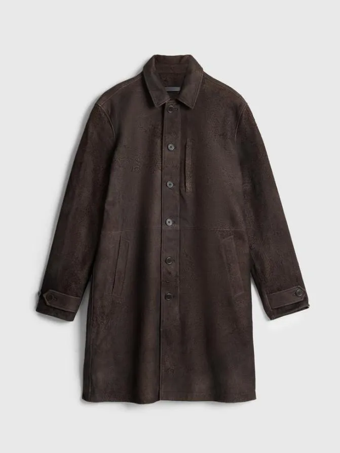 VINCENT COAT Chocolate Clothing John Varvatos Leather Jackets