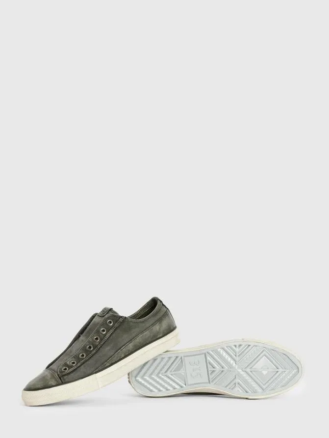 VULC LACELESS LOW TOP 8211 CANVAS Black Shoes John Varvatos Sneakers