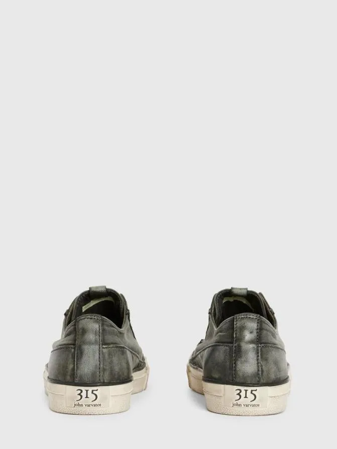 VULC LACELESS LOW TOP 8211 CANVAS Black Shoes John Varvatos Sneakers