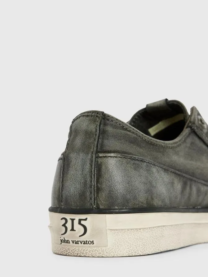 VULC LACELESS LOW TOP 8211 CANVAS Black Shoes John Varvatos Sneakers
