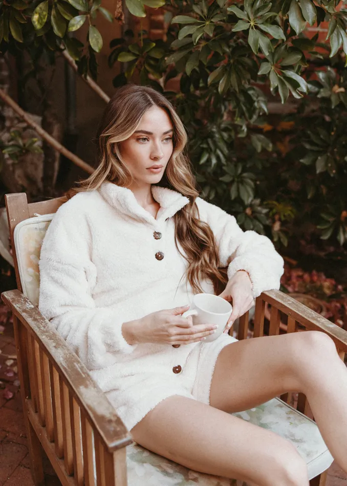 We Are On A Cloud Pullover Cream Women Lost Wander Sweaters