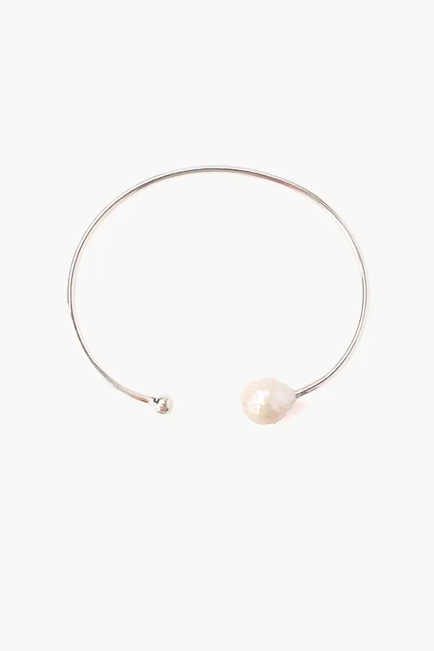 White Pearl Diamond Cuff Women Chan Luu Bracelets
