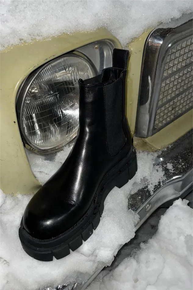 Winter Boots Women Mackage STORM Shearlinglined R Leather Chelsea Boot For Women Black