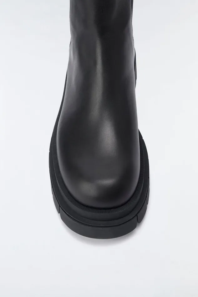Winter Boots Women Mackage STORM Unlined Lug Sole R Leather Chelsea Boot For Women Black Winter Boots Women Mackage STORM Unlined Lug Sole R Leather Chelsea Boot For Women Black