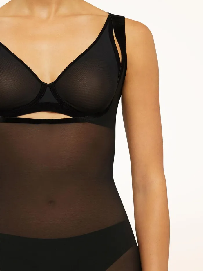 Wolford Bodies and Dresses Tulle Forming Dress Black 8211 Women