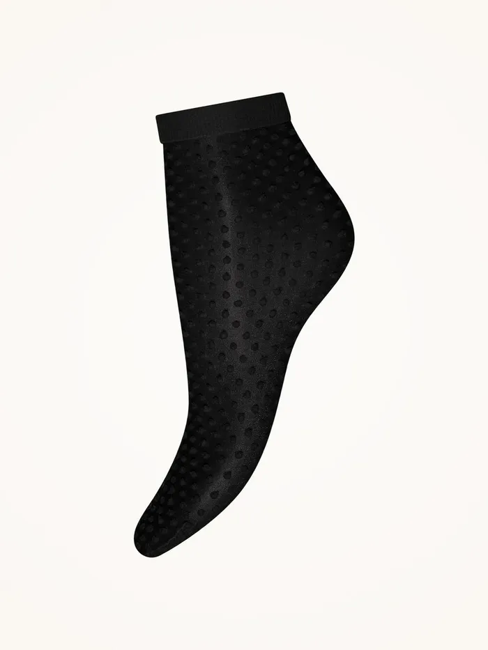 Wolford Socks Satin Touch Dots Socks Blackblack 8211 Women