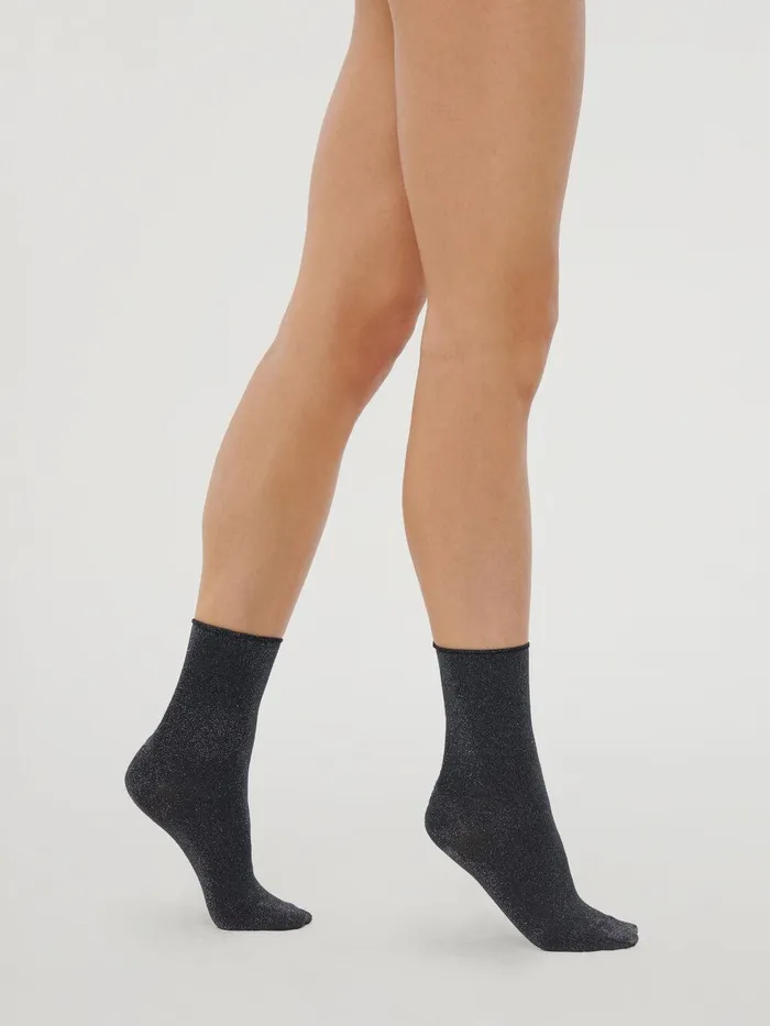 Wolford Socks Stardust Socks Blacksilver 8211 Women