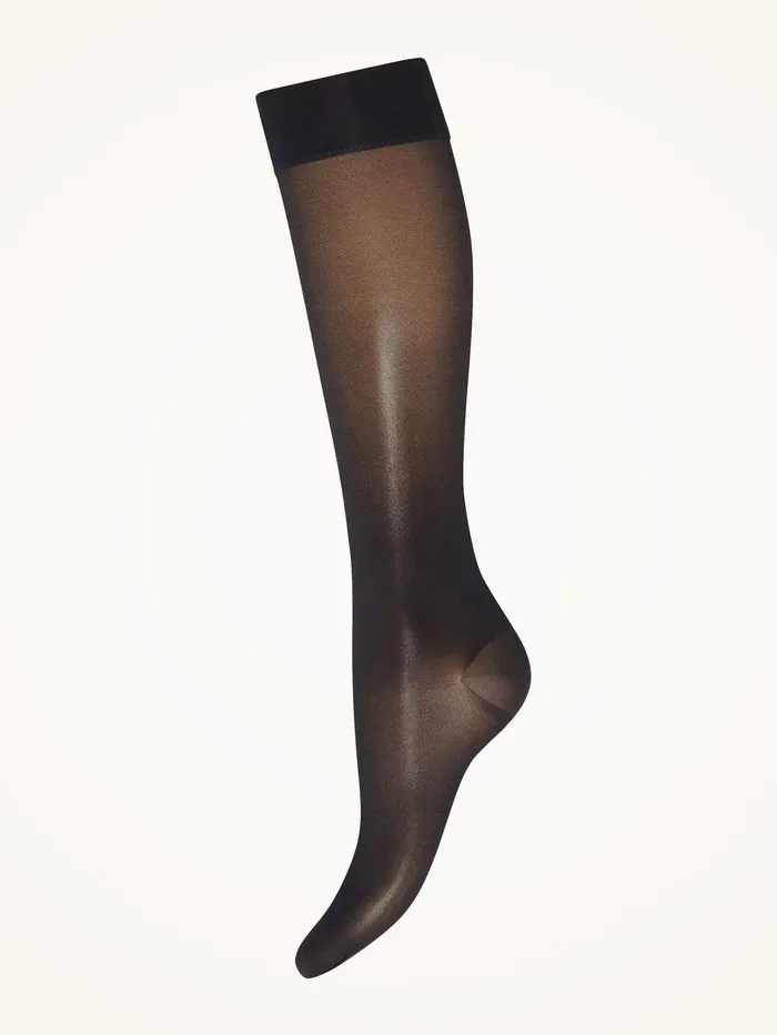 Wolford Tights and Socks Pure Energy 30 Leg Vitalizer KneeHighs Black 8211 Women