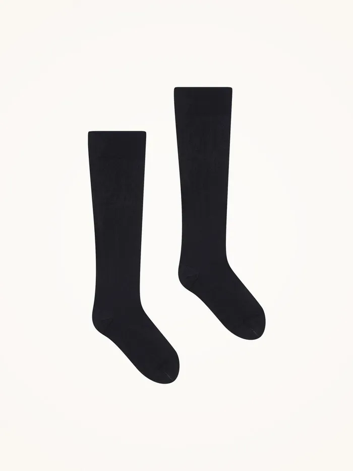 Wolford Tights and Socks Pure Energy 30 Leg Vitalizer KneeHighs Black 8211 Women