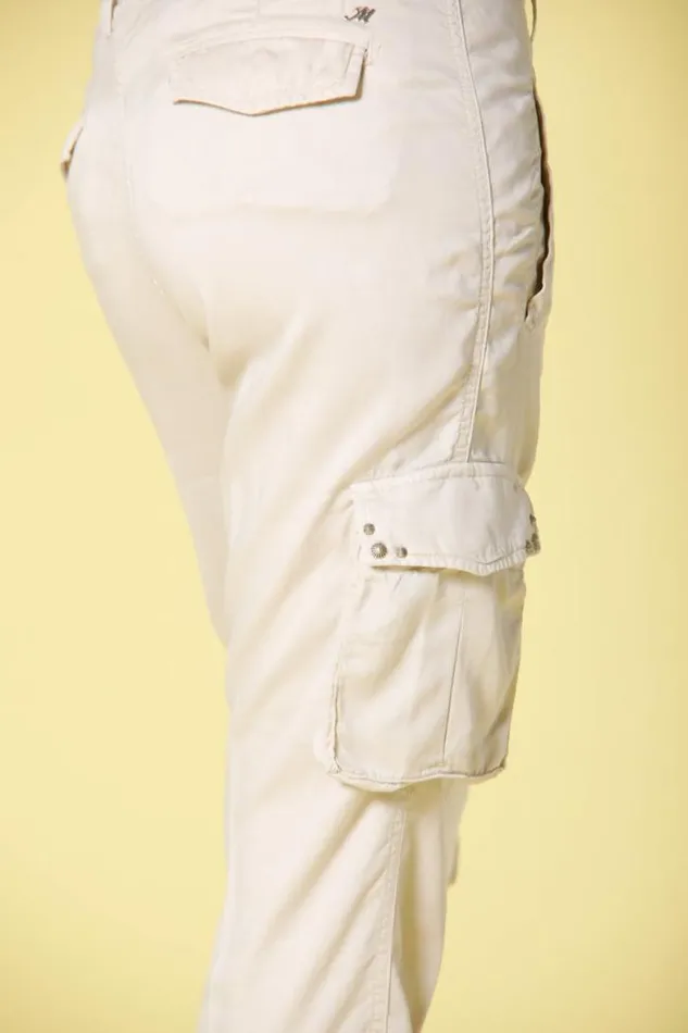 Woman Asia Snake Cargo Pants In Tencel With Studs Relaxed Mason039s Pants