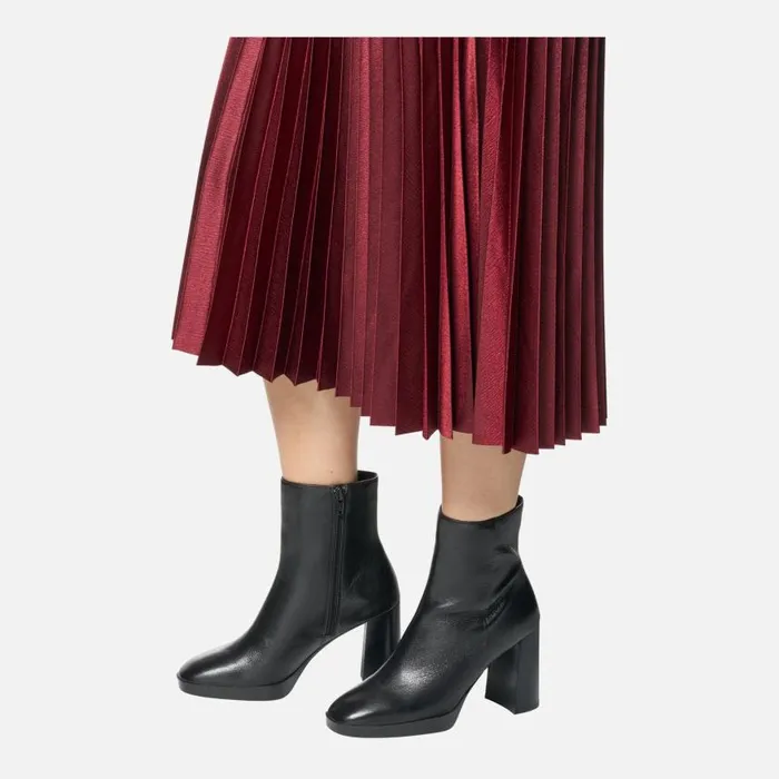 Woman Geox Ankle Boots TEULADA WOMAN Black Highheel Ankle Boots Black