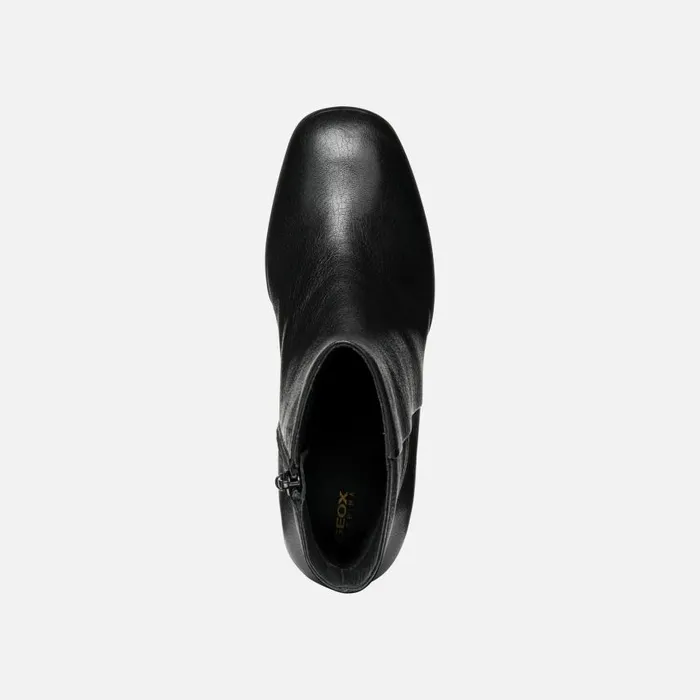 Woman Geox Ankle Boots TEULADA WOMAN Black Highheel Ankle Boots Black